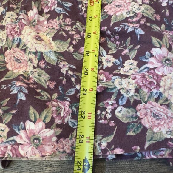 Vintage Polly Flinders Hand Smocked Dress Floral Pink/purple Sz 5 Cottage - Picture 8 of 10